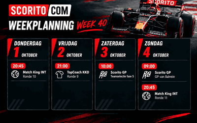 Weekplanning Week 40 Klein