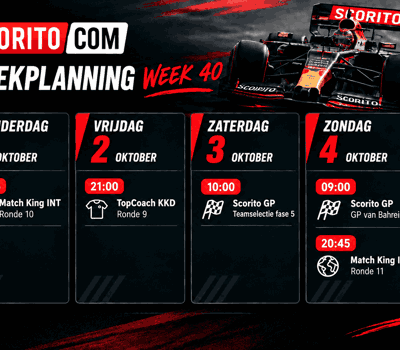 Weekplanning Week 40 Klein